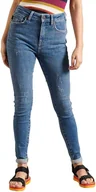 Spodnie damskie - Spodnie damskie Superdry Jeansy skinny -W27 - miniaturka - grafika 1
