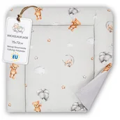 Przewijaki - Mata do przewijania dla niemowląt 75x72 cm - Miękka bawełna, nadająca się do prania - Przewijak i mata do przewijania miś - miniaturka - grafika 1