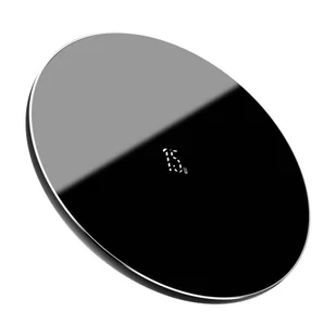 Baseus bezprzewodowa ładowarka Qi 15 W + kabel USB Typ C czarny (WXJK-B01) - Ładowarki do telefonów - miniaturka - grafika 1
