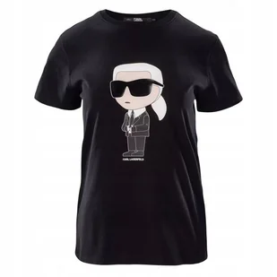 KARL LAGERFELD Koszulka Damska T-shirt Bawełniany Czarny Duże Logo r. L - Koszulki i topy damskie KARL LAGERFELD Koszulka Damska T-shirt Bawełniany Czarny Duże Logo r. L - Koszulki i topy damskie - miniaturka - grafika 1