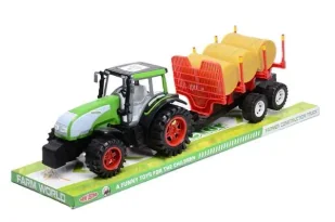 Traktor gigant z belami słomy - TOYS Paweł Wojda - Samochody i pojazdy dla dzieci - miniaturka - grafika 1