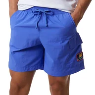 Spodnie sportowe męskie - Spodenki New Balance MS21551ARA - niebieskie - miniaturka - grafika 1