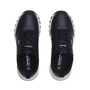 Buty miejskie męskie sneakersy z ekoskóry - MERO CAMPUS czarny Rozmiar: 40 - Buty trekkingowe męskie - miniaturka - grafika 4