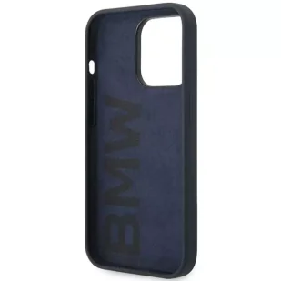 Etui na telefon BMW BMHCP14LSILNA do Apple iPhone 14 Pro 6,1" granatowy/navy Silicone Metal Logo - Etui i futerały do telefonów - miniaturka - grafika 7
