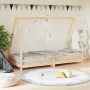 Łóżeczka i kojce - Rama łóżka dla dzieci, 80x200 cm, drewno sosnowe Lumarko! - miniaturka - grafika 1