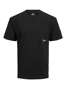Jack & Jones Jorclan Tee SS Crew Neck Koszulka męska, czarny, L - Koszulki męskie - miniaturka - grafika 1