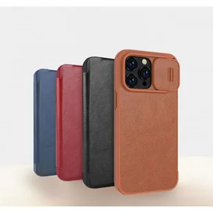 Etui skórzane Nillkin Qin Pro Leather Case do iPhone 14 Pro Max (czarne) - Etui i futerały do telefonów - miniaturka - grafika 2