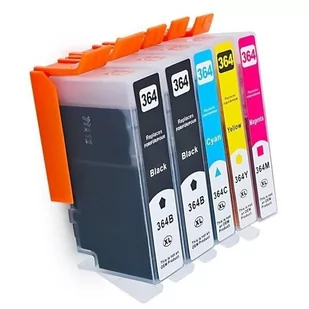 5x Tusze Do Drukarki Hp 364 XL 5520 5524 Nowe Chip - Tusze zamienniki - miniaturka - grafika 1
