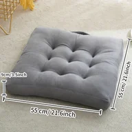 Inne - TEMU Współczesna kwadratowa poduszka na siedzenie z kordu: Możliwość prania w pralce, odpowiednia na wszystkie pory roku, podkładki na krzesła - miniaturka - grafika 1