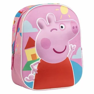 Plecak szkolny 3D Peppa Pig Różowy 25,0 x 31,0 x 10,0 cm - Plecaki szkolne i tornistry - miniaturka - grafika 1