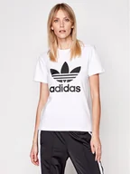 Koszulki i topy damskie - Adidas T-Shirt adicolor Classics Trefoil GN2899 Biały Regular Fit - miniaturka - grafika 1