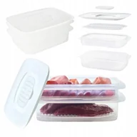 Pojemniki kuchenne - Duży POJEMNIK NA WĘDLINY Tupperware Optima DO LODOWKI pojemnik ZESTAW 0,7l - miniaturka - grafika 1