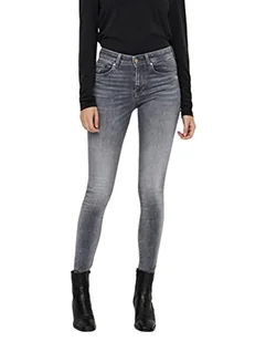 VERO MODA Jeansy damskie Slim Fit VMLux Normalny Waist, Medium Grey Denim, XS - Spodnie damskie - miniaturka - grafika 1