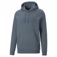 Bluzy sportowe męskie - Męska bluza dresowa nierozpinana z kapturem PUMA ESS ELEVATED Hoodie FL - miniaturka - grafika 1