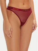 Majtki damskie - Tommy Hilfiger Stringi UW0UW05533 Czerwony - miniaturka - grafika 1