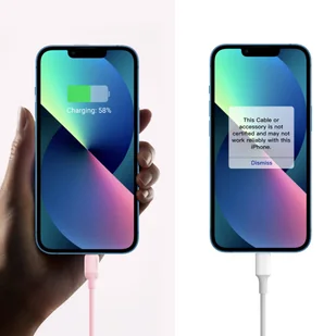 Ugreen kabel do szybkiego ładowania USB Typ C - Lightning (certyfikat MFI) chip C94 Power Delivery 1m różowy (60625 US387) - Kable USB - miniaturka - grafika 5