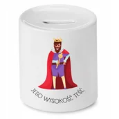 Skarbonki - SKARBONKA DLA TEŚCIA JEGO WYSOKOŚĆ TEŚĆ PREZENT z Nadrukiem ze Zdjęciem - miniaturka - grafika 1