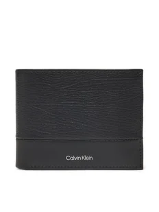 Calvin Klein Portfel męski Subtle Mix Trifold 10Cc W/Coin K50K512847 Czarny - Portfele - miniaturka - grafika 1