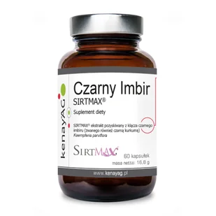 Kenay Czarny Imbir SIRTMAX (60 kapsułek)KenayAG 14BF-907E9 - Suplementy naturalne - miniaturka - grafika 1