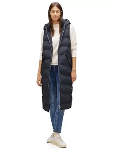 STREET ONE Damska kamizelka pikowana A220194, długa, Gravity Blue, 42, Gravity Blue, 42 - Kamizelki damskie - miniaturka - grafika 1