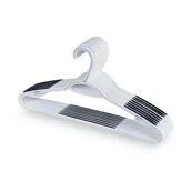 Wieszaki do szafy - Zestaw 8 białych wieszaków Domopak Living - miniaturka - grafika 1