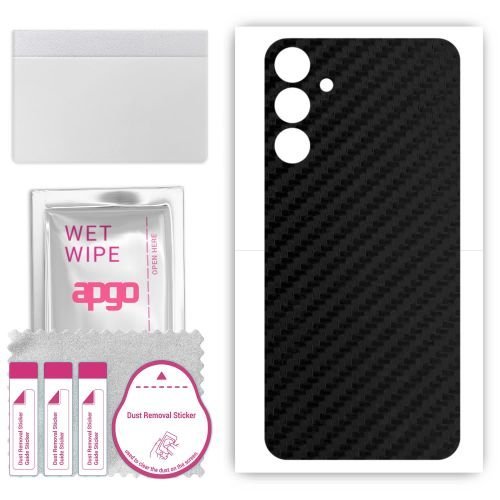 folia naklejka skórka strukturalna na TYŁ do Samsung Galaxy M14 4G - Carbon - apgo SKINS