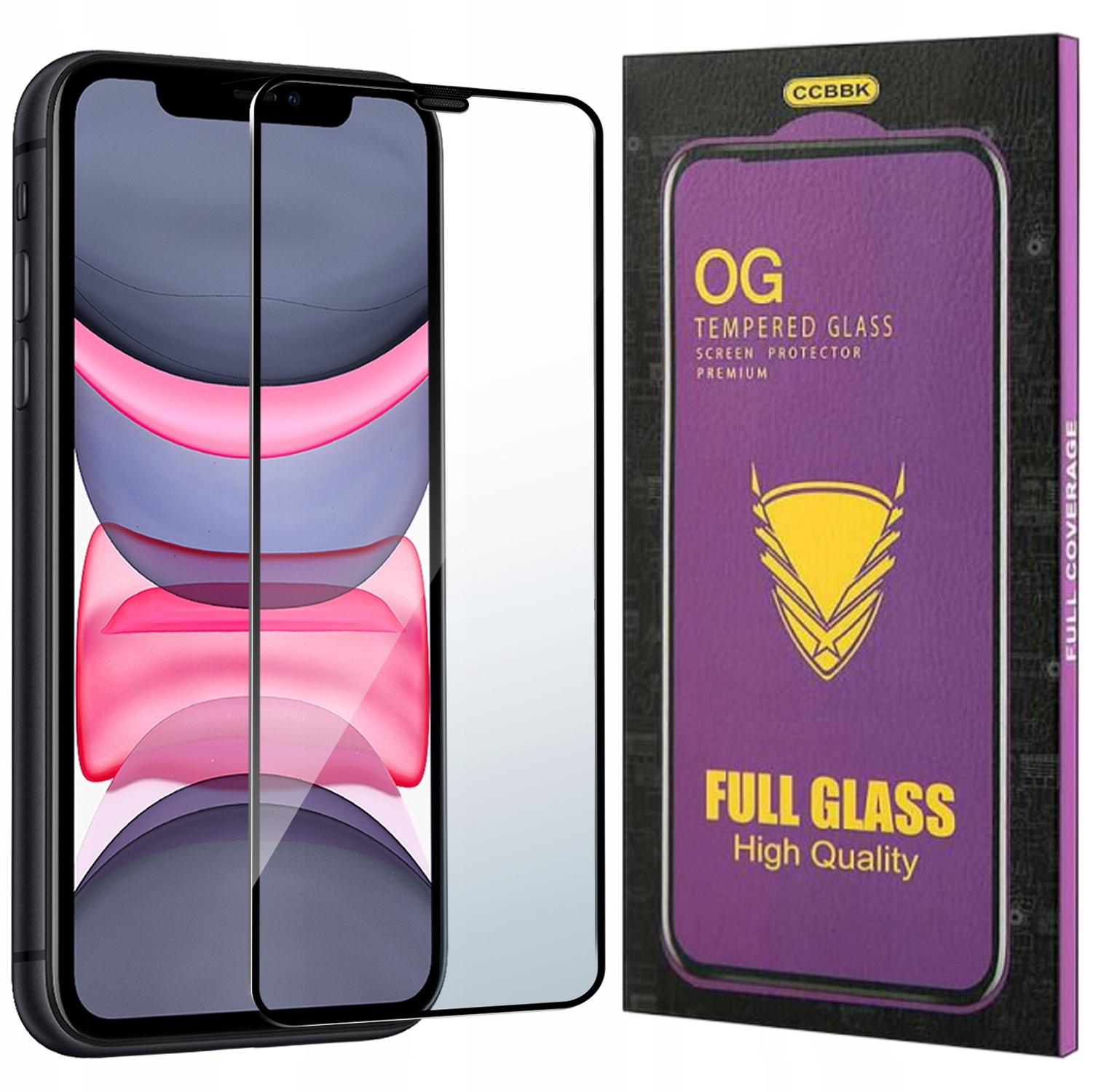 Szkło HARTOWANE 5D do iPhone 11 PREMIUM CAŁY EKRAN PEŁNE