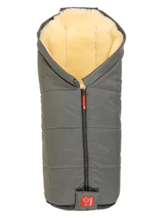 Kaiser Naturfellprodukte Śpiworek wełniany "Iglu" w kolorze antracytowym - 93 x 45 cm - Akcesoria do wózków - miniaturka - grafika 1