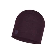 Czapki i chusty sportowe damskie - Czapka wełniana Buff Heavyweight Merino Wool Hat Deep Purple - miniaturka - grafika 1
