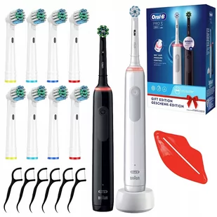 Braun Oral-B Pro 3 3900 2szt. Biało-czarny - Szczoteczki elektryczne - miniaturka - grafika 3