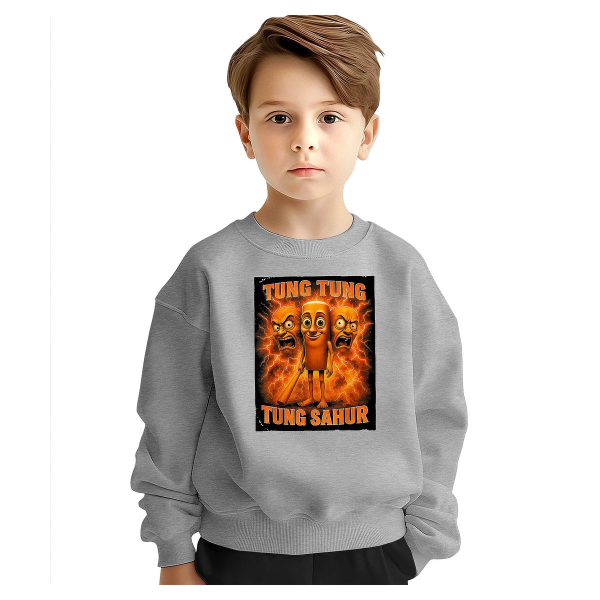 BLUZA DZIECIĘCA ITALIAN BRAINROT TUNG SAHUR 110-116 DLA CHŁOPCA DZIEWCZYNKI