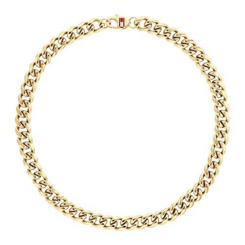 Tommy Hilfiger Biżuteria męski łańcuszek naszyjnik z żółtego złota - 2790605, Jeden rozmiar, Stal nierdzewna, Bez kamieni szlachetnych
