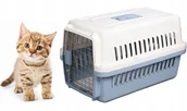 Transportery dla kotów - Transporter Dla Kota Psa Królika Klatka Kojec Duży Solidny Box Domek - miniaturka - grafika 1