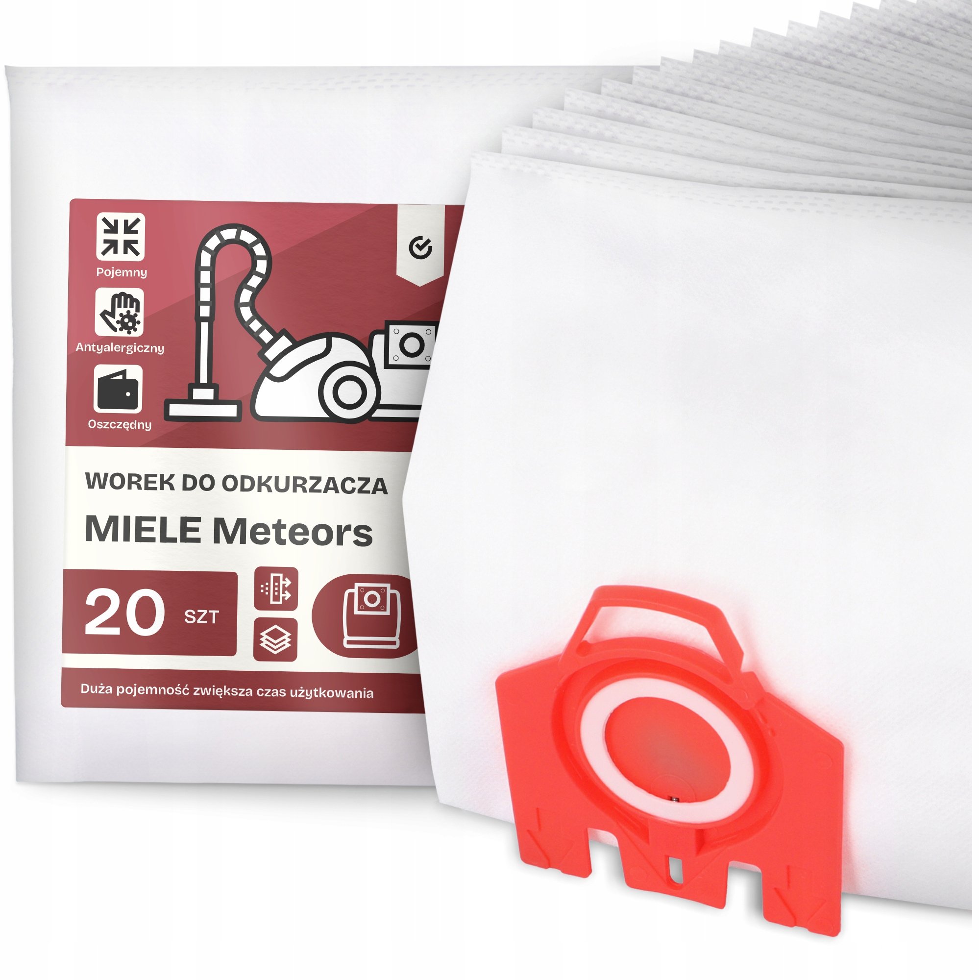 20x Worek do Odkurzacza Miele Meteors Syntetyczny Duży Mocny Torba Worki G9
