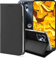 Etui i futerały do telefonów - Hello Case ETUI Z KLAPKĄ DO MOTOROLA MOTO G13 / 23 CZARNE ZAMYKANE MAGNETYCZNE KABURA - miniaturka - grafika 1