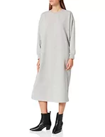 Sukienki - ONLY Damska sukienka Onladele Life L/S Dress SWT, jasnoszary melanżowy, S - miniaturka - grafika 1