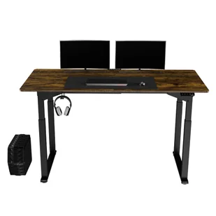 Biurko, elektycznie regulowany, brązowa płyta, 160x75 cm, 74-116 cm, UPLIFT, z podkładką pod mysz XXL, ULTRADESK - Biurka Biurko, elektycznie regulowany, brązowa płyta, 160x75 cm, 74-116 cm, UPLIFT, z podkładką pod mysz XXL, ULTRADESK - Biurka - miniaturka - grafika 5