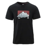 Koszulki męskie - Męska Koszulka z krótkim rękawem HI-TEC RAWAL M000261637 – Czarny - miniaturka - grafika 1