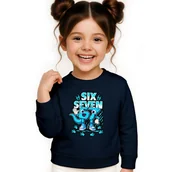 Bluzy dla dziewczynek - BLUZA DZIECIĘCA 67 SIX SEVEN KLOCKI VIRAL DLA CHŁOPCA DZIEWCZYNKI 146-152 - miniaturka - grafika 1