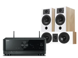 Kino domowe Yamaha RX-V4A (czarny) + Diva 5 + 7 (dąb) - Kino domowe - miniaturka - grafika 1