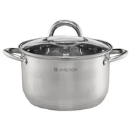 Garnki - Garnek Solar 20 cm 3,5 l z pokrywką srebrny - miniaturka - grafika 1