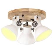 Lampy sufitowe - VidaXL Industrialna lampa sufitowa, 25 W, biała, 42x27 cm, E27 320520 VidaXL - miniaturka - grafika 1
