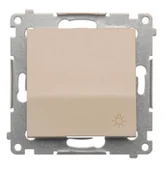Wyłączniki światła i elektryczne - Kontakt KONTAKT_SIMON Przycisk zwierny światło SIMON 54 Kremowy DS1A.01/41 - miniaturka - grafika 1