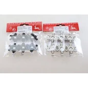 Ozdoby bożonarodzeniowe - Klips dekoracyjny śnieżynki 12 x 15 cm mix kolorów - miniaturka - grafika 1