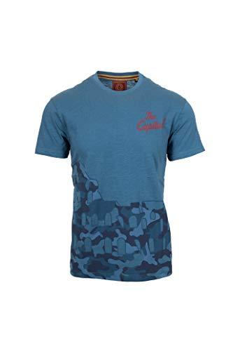 AS Roma męski T-shirt As Rom T-shirt z okrągłym wycięciem niebieski Deep Water L