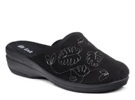 Kapcie damskie - Kapcie damskie czarne Inblu LV-18 pantofle domowe zakryte na koturnie-40 - miniaturka - grafika 1