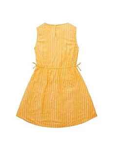 TOM TAILOR Dziewczęca sukienka dziecięca z paskami i detalami wiązania, 31696 - Orange Tie Dye Stripe, 128 cm - Sukienki - miniaturka - grafika 1