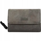 Portfele - Tom Tailor Portfel Średni Szary Damski 1Żfm - miniaturka - grafika 1
