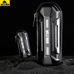 Etui torba sakwa rowerowa Wildman XT11 na rower w miejsce uchwytu na bidon 0,5L Czarna - Sakwy rowerowe - miniaturka - grafika 1