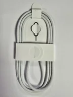 Kable USB - APPLE A2795 MW493ZM/A KABEL W OPLOCIE USB-C DO USB-C 60W 1M BIAŁY BULK Z KLUCZYKIEM SIM - miniaturka - grafika 1